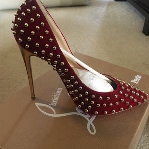COPY - Christian Louboutin Billy 120 Velvet/Specc…